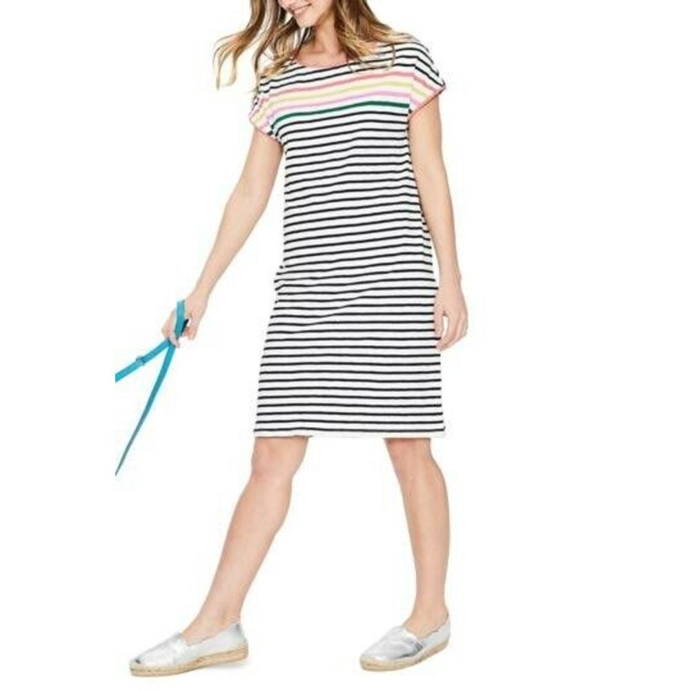 Boden Paulina Stripe T-Shirt Dress Stripe Womens 6 - Picture 1 of 7